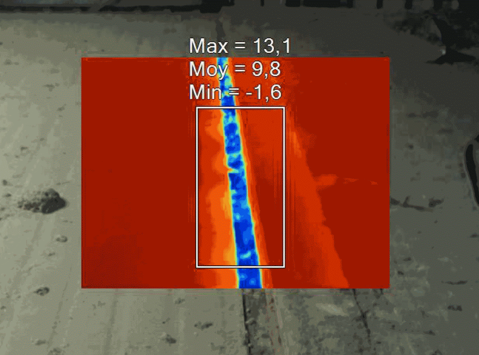 Contrôle thermographique de chambre froide