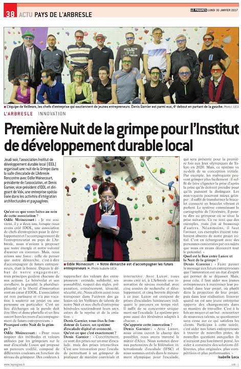 Participation de Qualidetec à la Nuit de la grimpe.